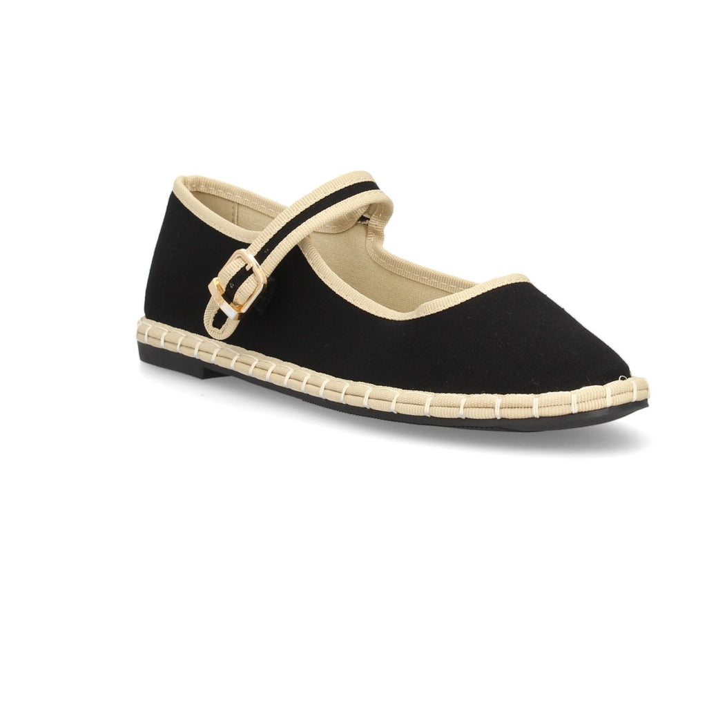 Bolsoloco Bailarina Hebilla Negro