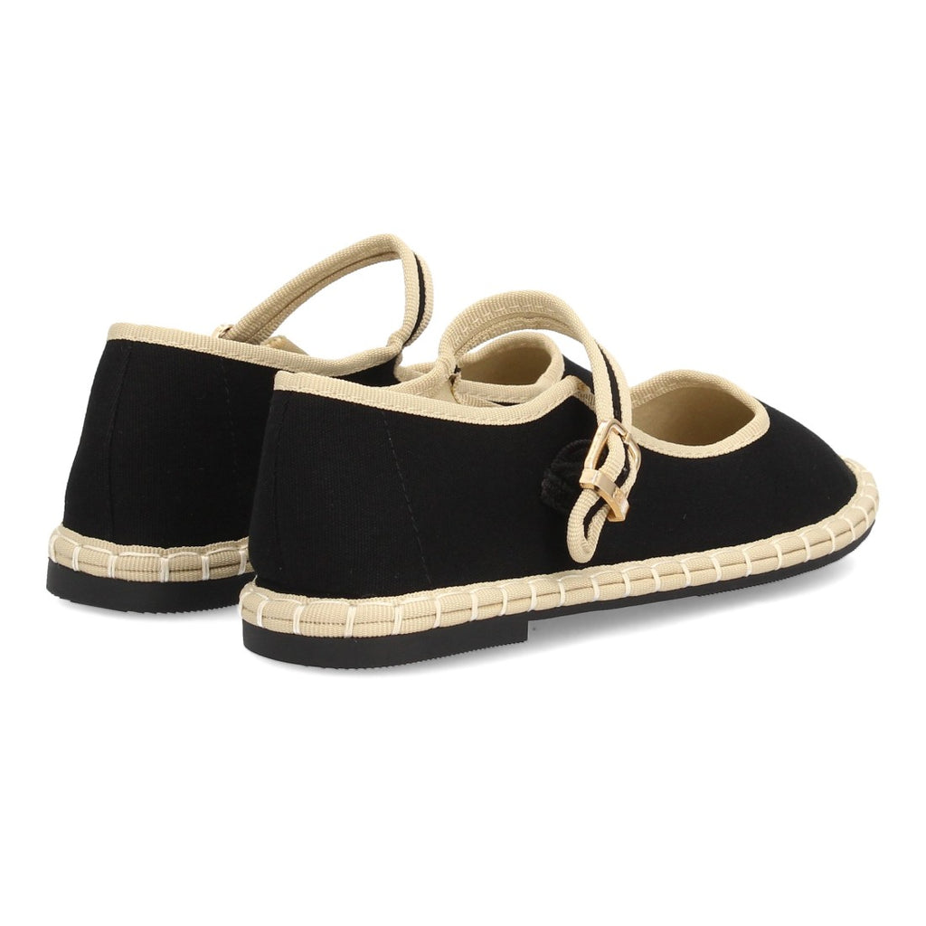 Bolsoloco Bailarina Hebilla Negro