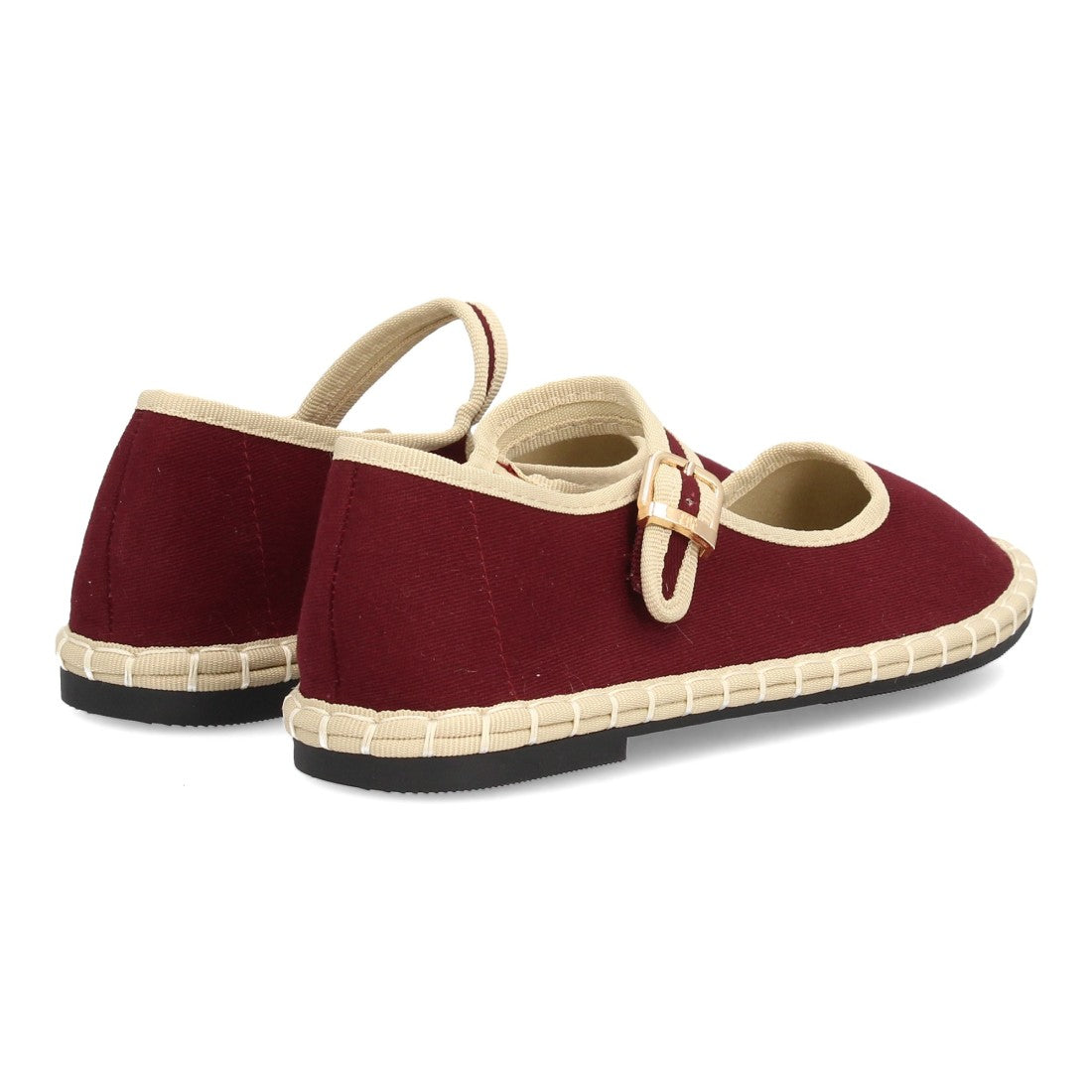 Bolsoloco Bailarina Hebilla Burdeos