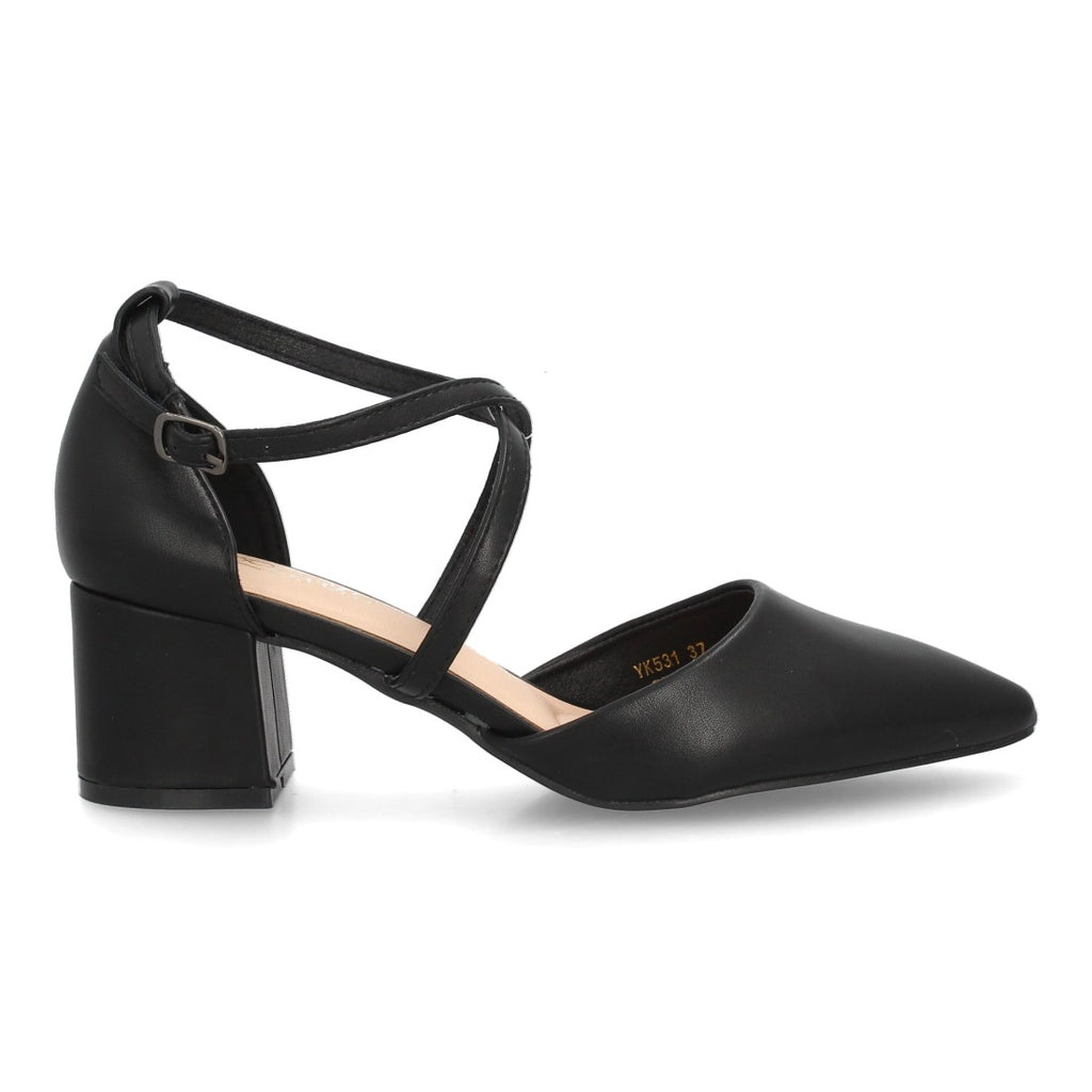 Bolsoloco Sandalia Tacón Negro