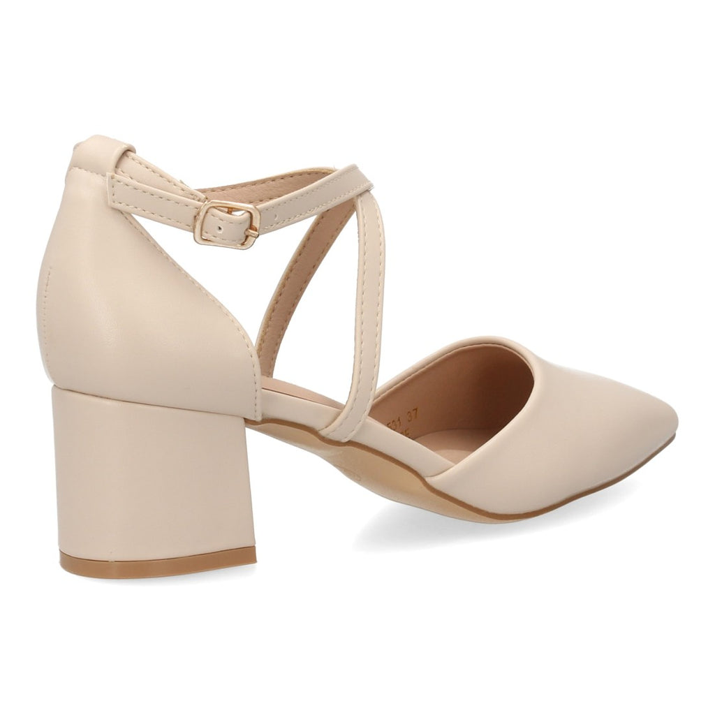 Bolsoloco Sandalia Tacón Beige