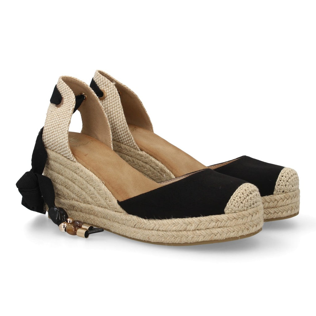 Bolsoloco Sandalia Cuña Negro