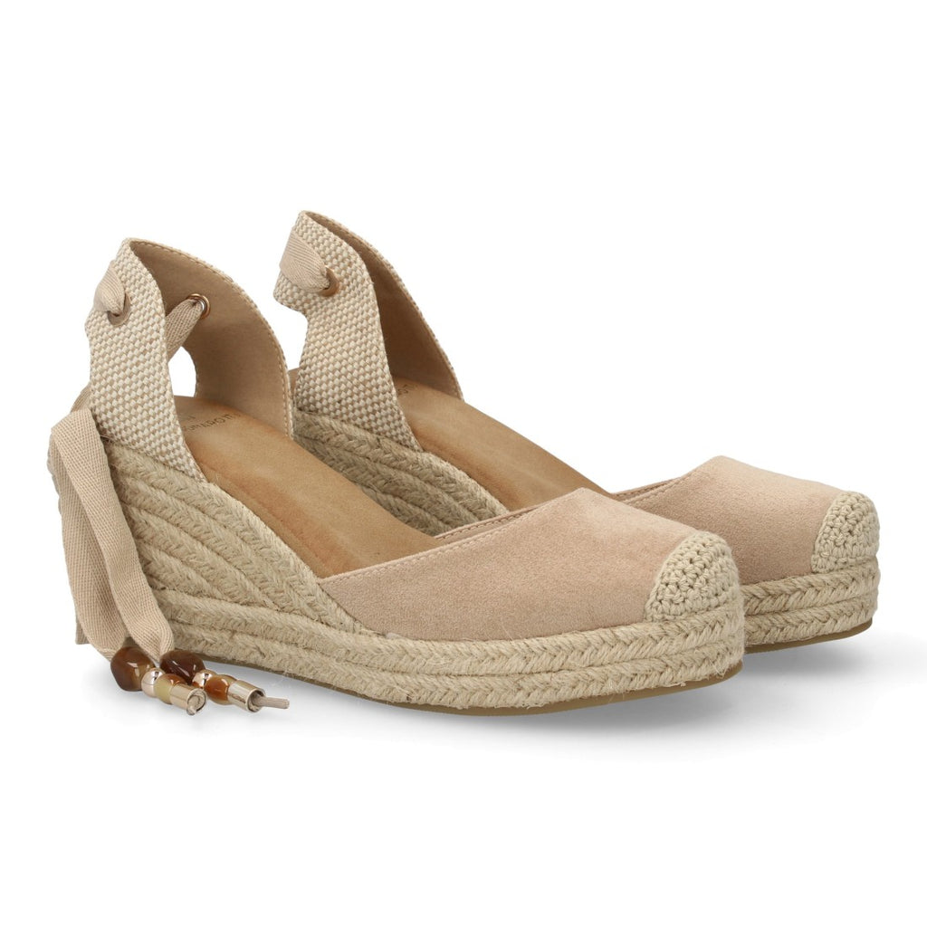 Bolsoloco Sandalia Cuña Beige