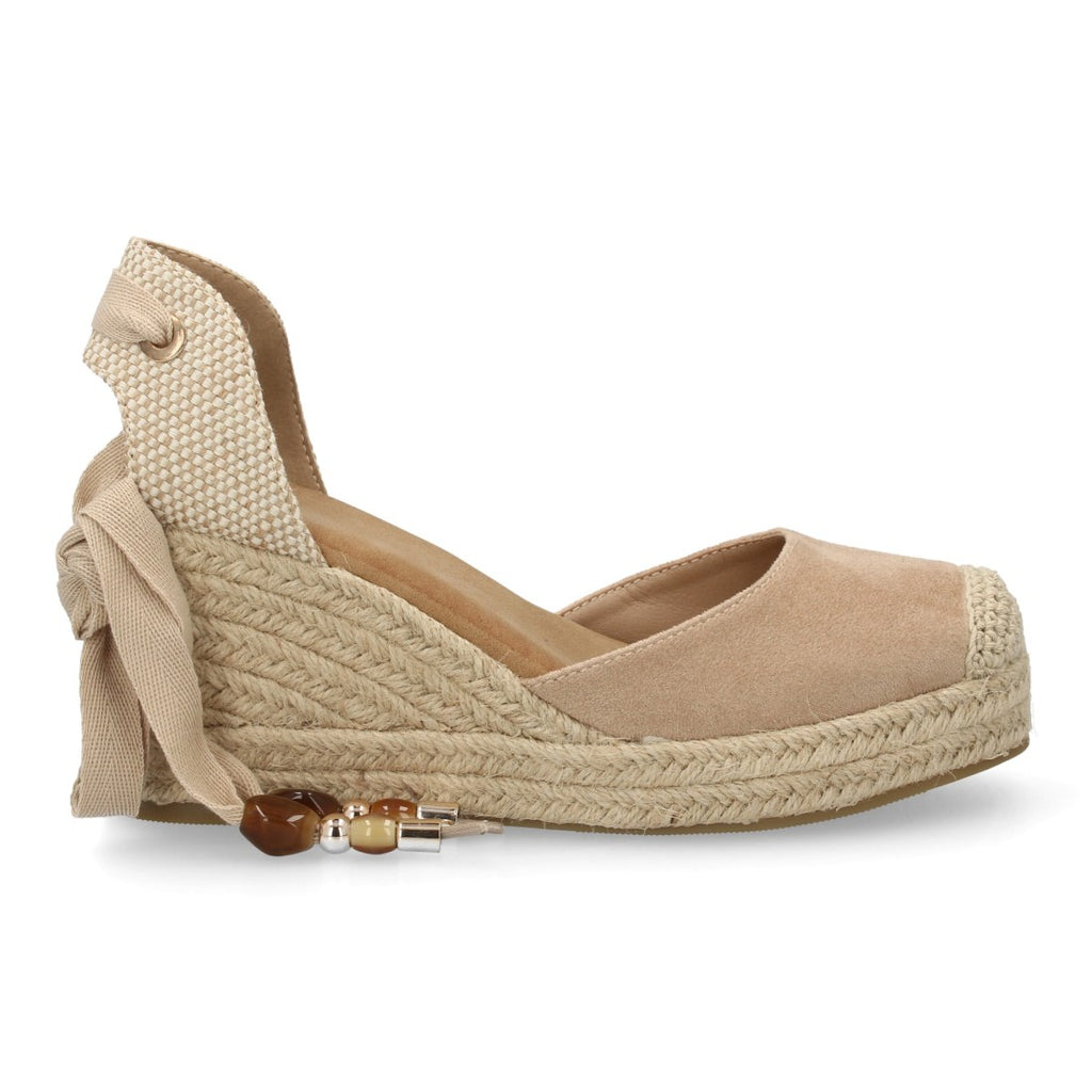 Bolsoloco Sandalia Cuña Beige