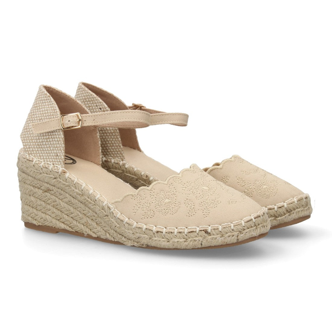 Bolsoloco Sandalia Cuña Beige