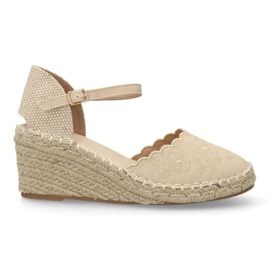 Bolsoloco Sandalia Cuña Beige