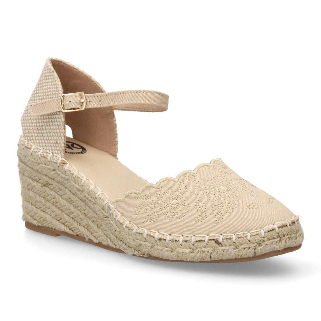 Bolsoloco Sandalia Cuña Beige