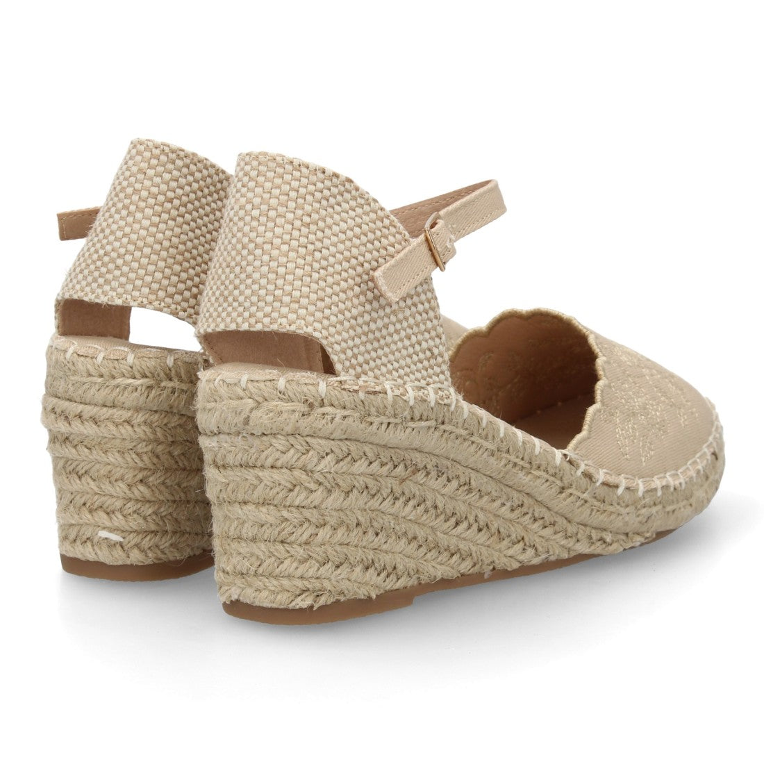 Bolsoloco Sandalia Cuña Beige