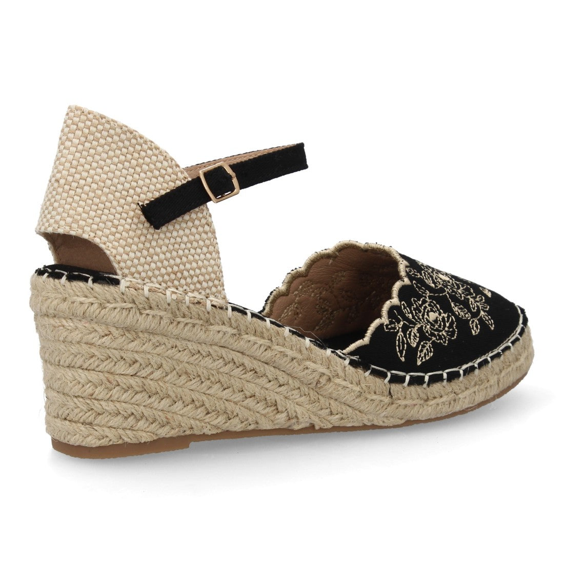 Bolsoloco Sandalia Cuña Negro