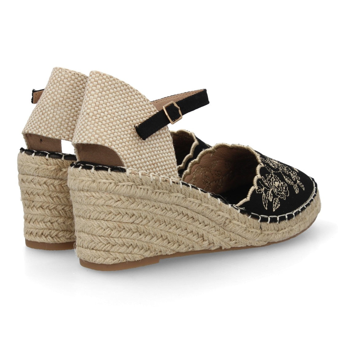 Bolsoloco Sandalia Cuña Negro