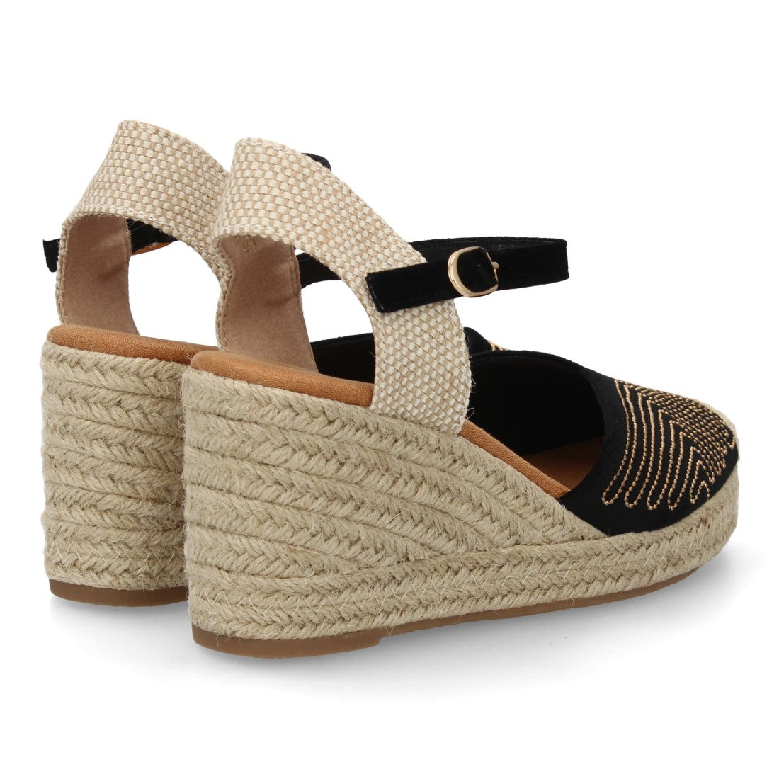 Bolsoloco Sandalia Cuña Negro