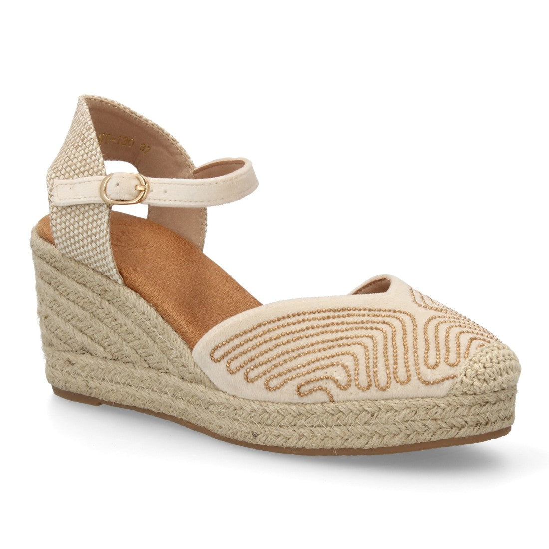 Bolsoloco Sandalia Cuña Beige