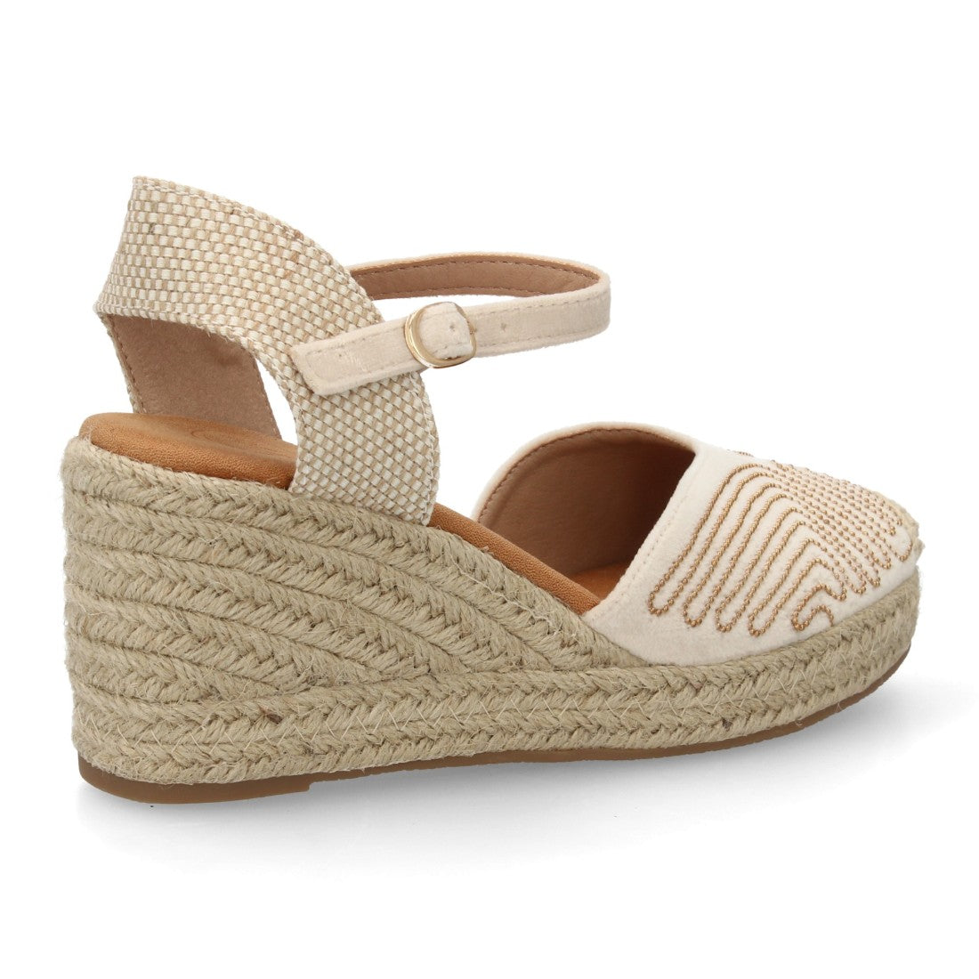 Bolsoloco Sandalia Cuña Beige