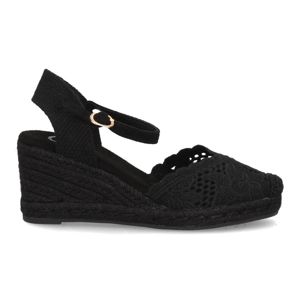 Bolsoloco Sandalia Cuña Negro