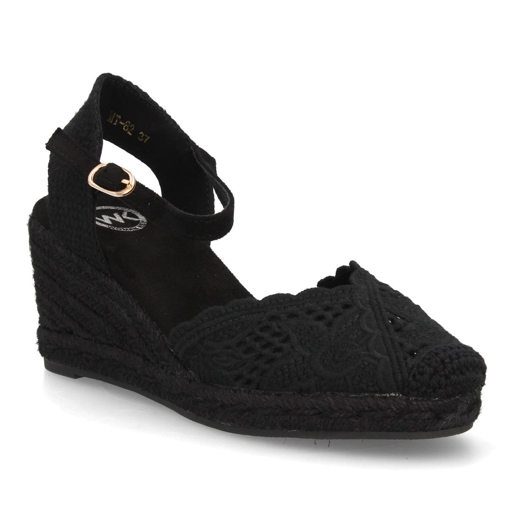 Bolsoloco Sandalia Cuña Negro