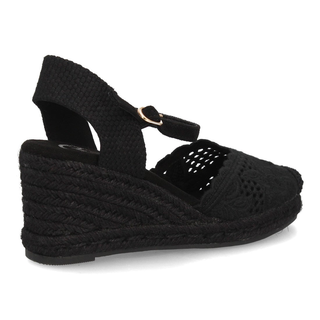 Bolsoloco Sandalia Cuña Negro
