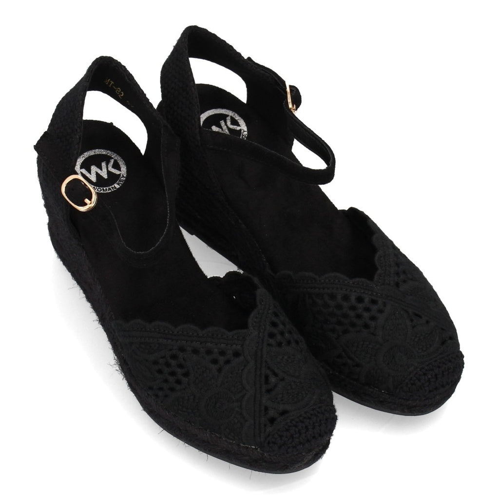 Bolsoloco Sandalia Cuña Negro