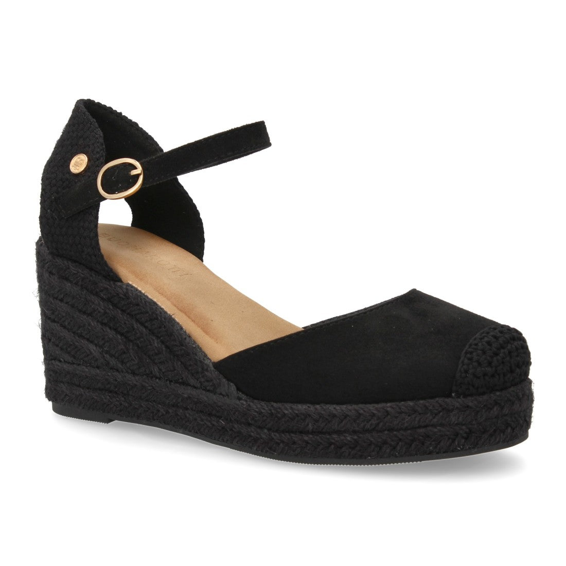Bolsoloco Sandalia Cuña Negro