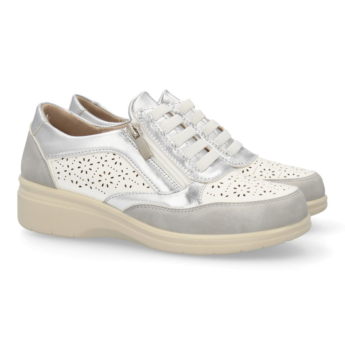Bolsoloco Zapato Cuña Plata