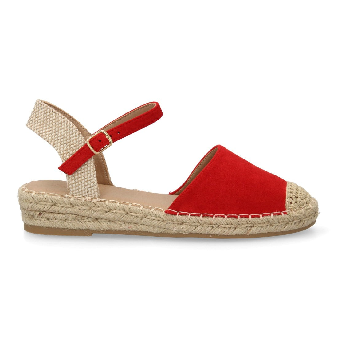 Bolsoloco Sandalia Cuña Rojo