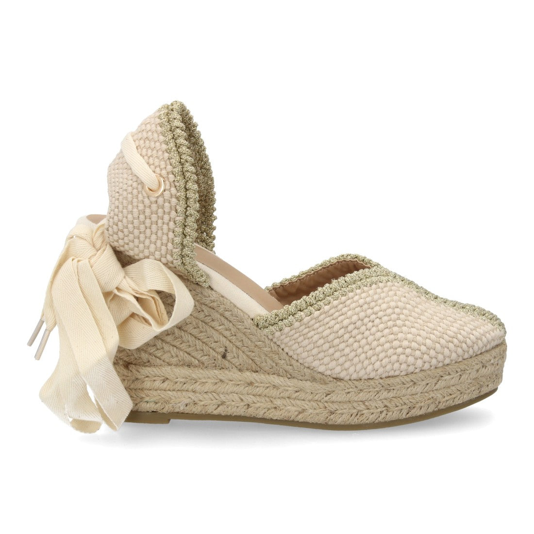 Bolsoloco Sandalia Cuña Beige