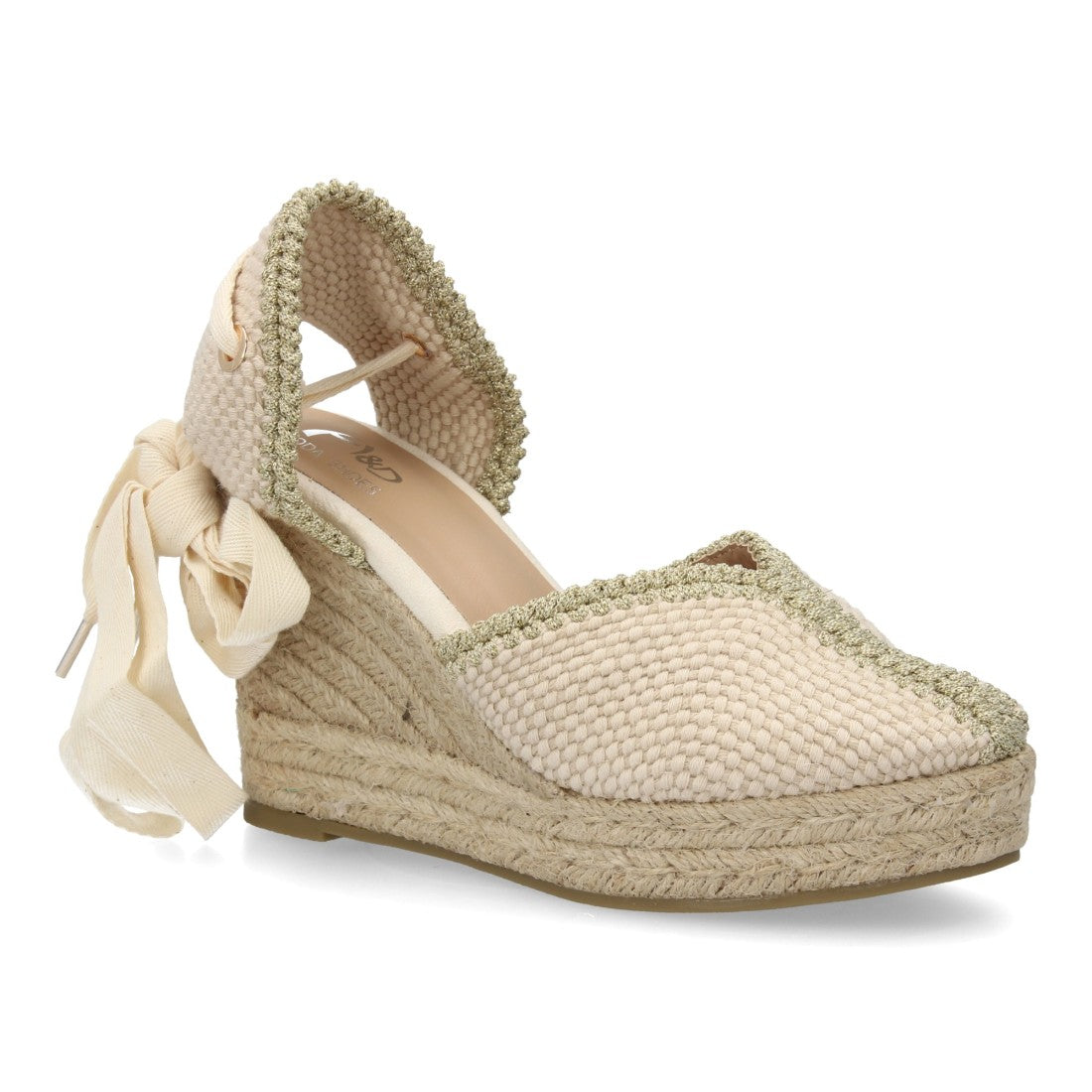 Bolsoloco Sandalia Cuña Beige