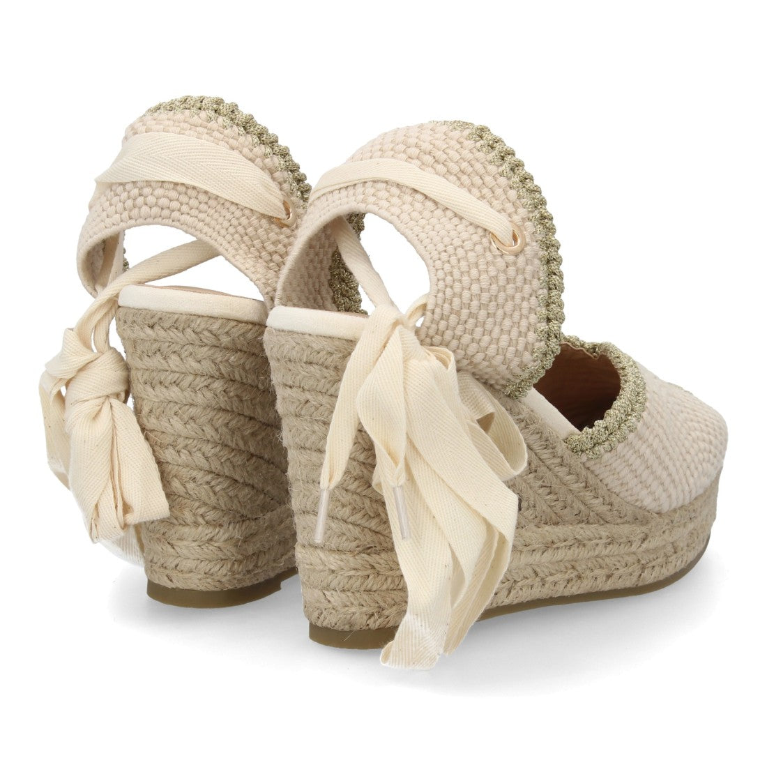 Bolsoloco Sandalia Cuña Beige