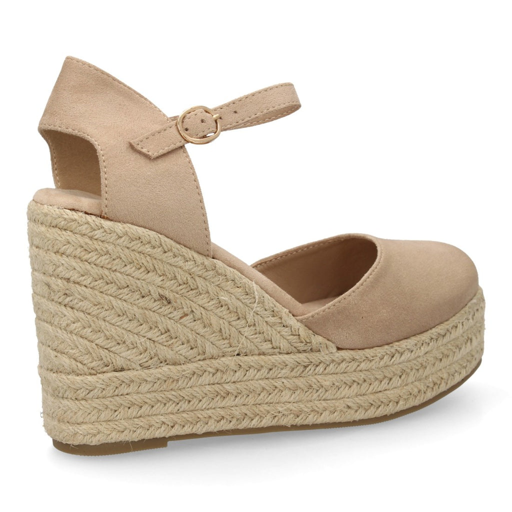 Bolsoloco Sandalia Cuña Beige