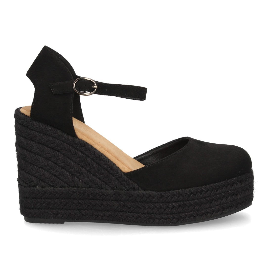 Bolsoloco Sandalia Cuña Negro