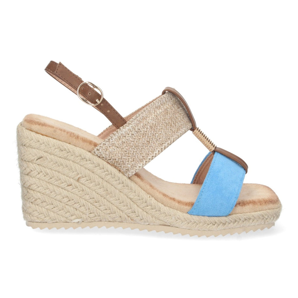 Bolsoloco Sandalia Cuña Azul