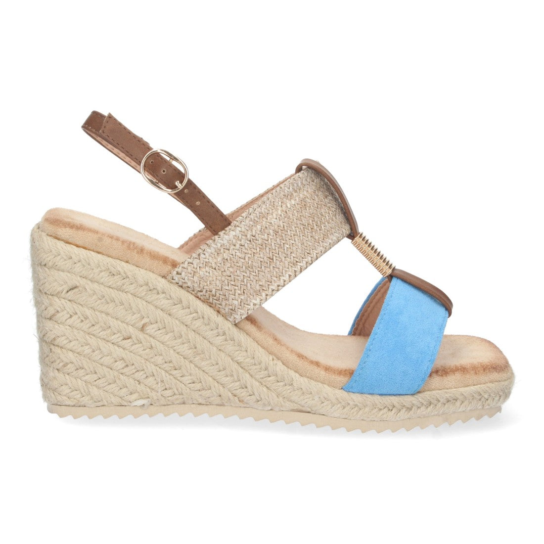 Bolsoloco Sandalia Cuña Azul