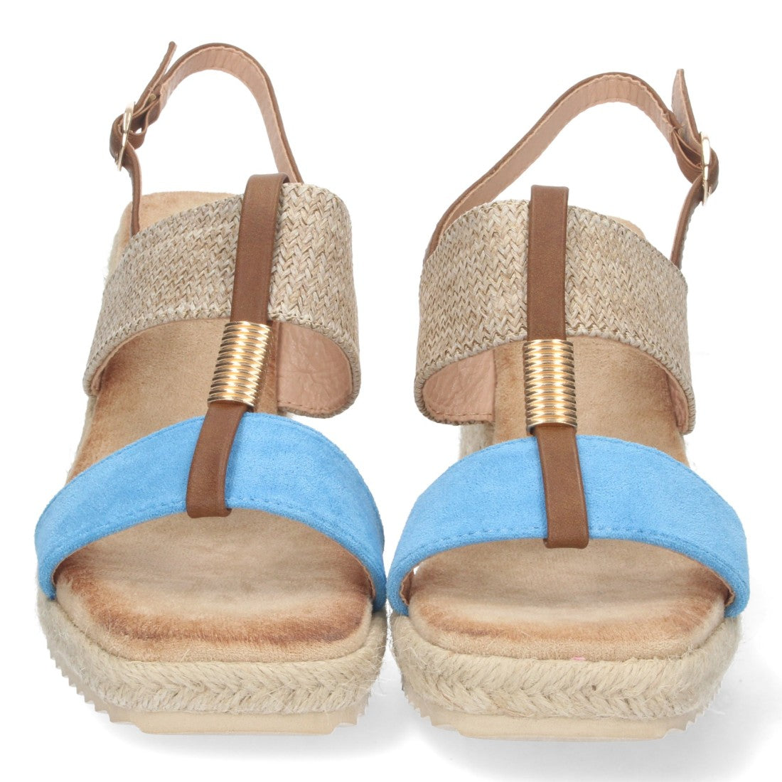 Bolsoloco Sandalia Cuña Azul