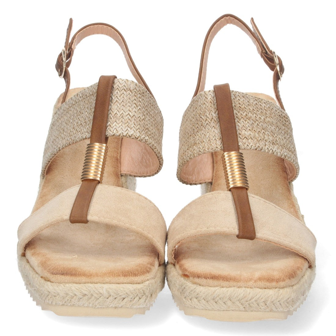 Bolsoloco Sandalia Cuña Beige