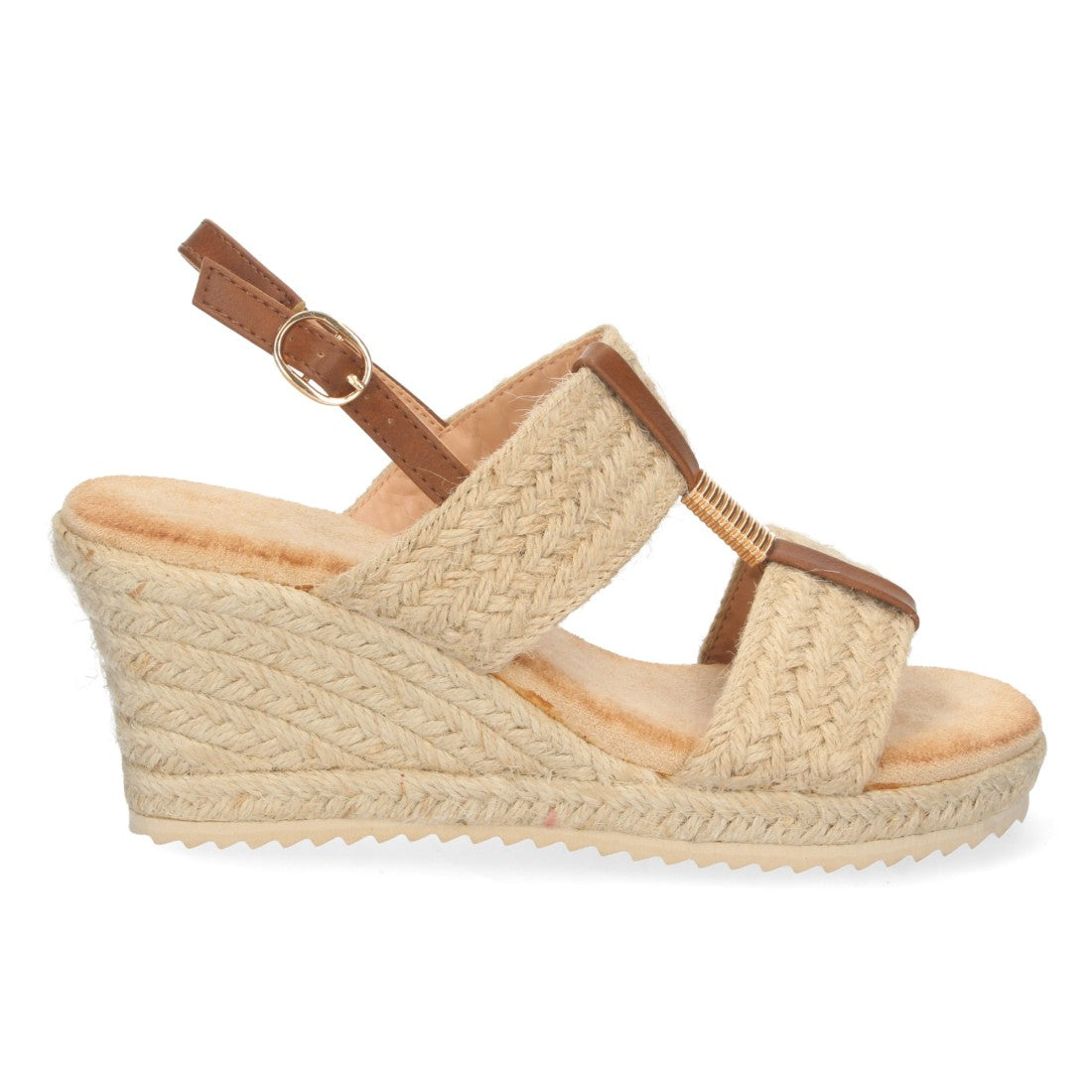 Bolsoloco Sandalia Cuña Beige