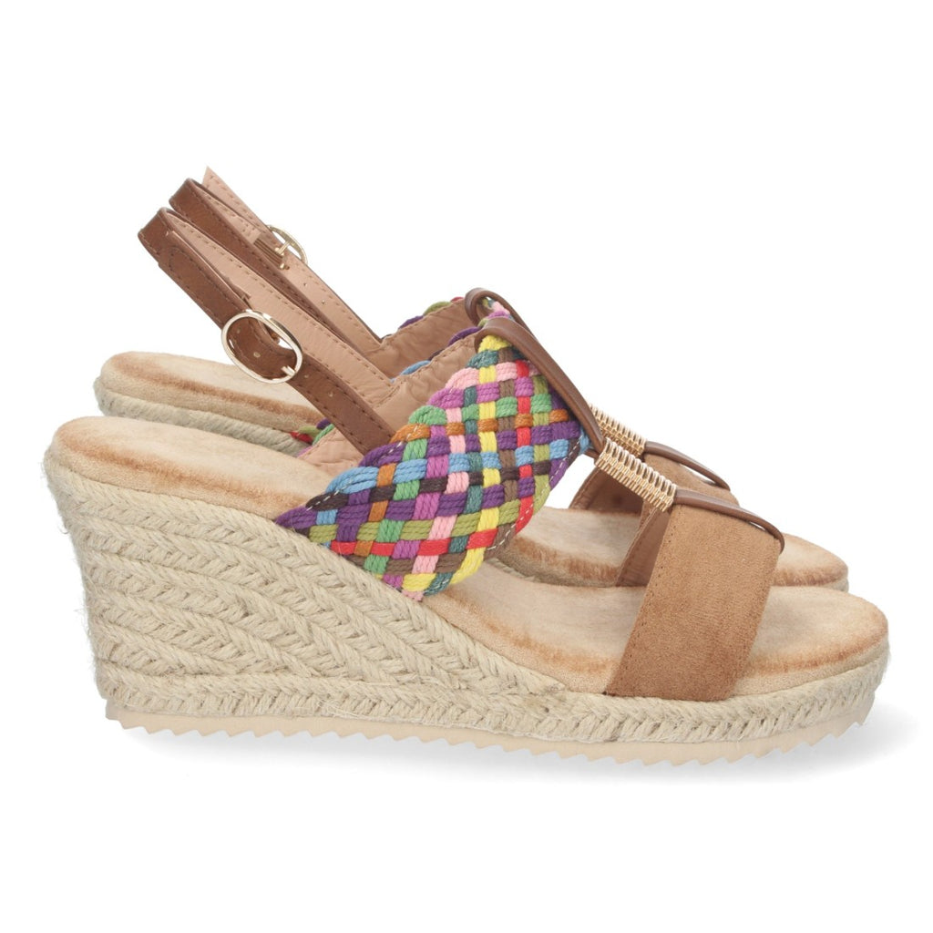 Bolsoloco Sandalia Cuña Camel