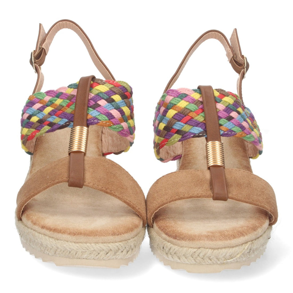 Bolsoloco Sandalia Cuña Camel