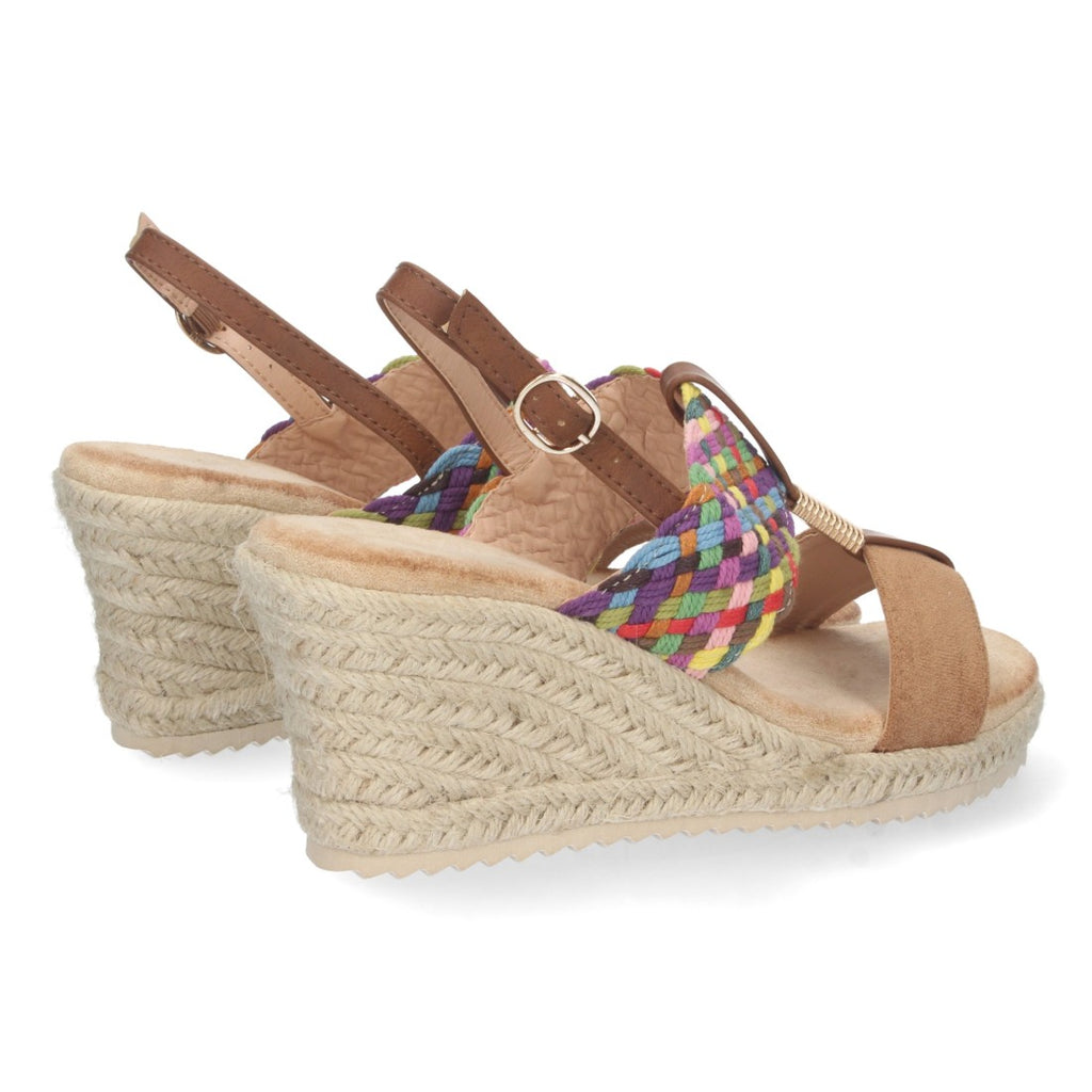 Bolsoloco Sandalia Cuña Camel