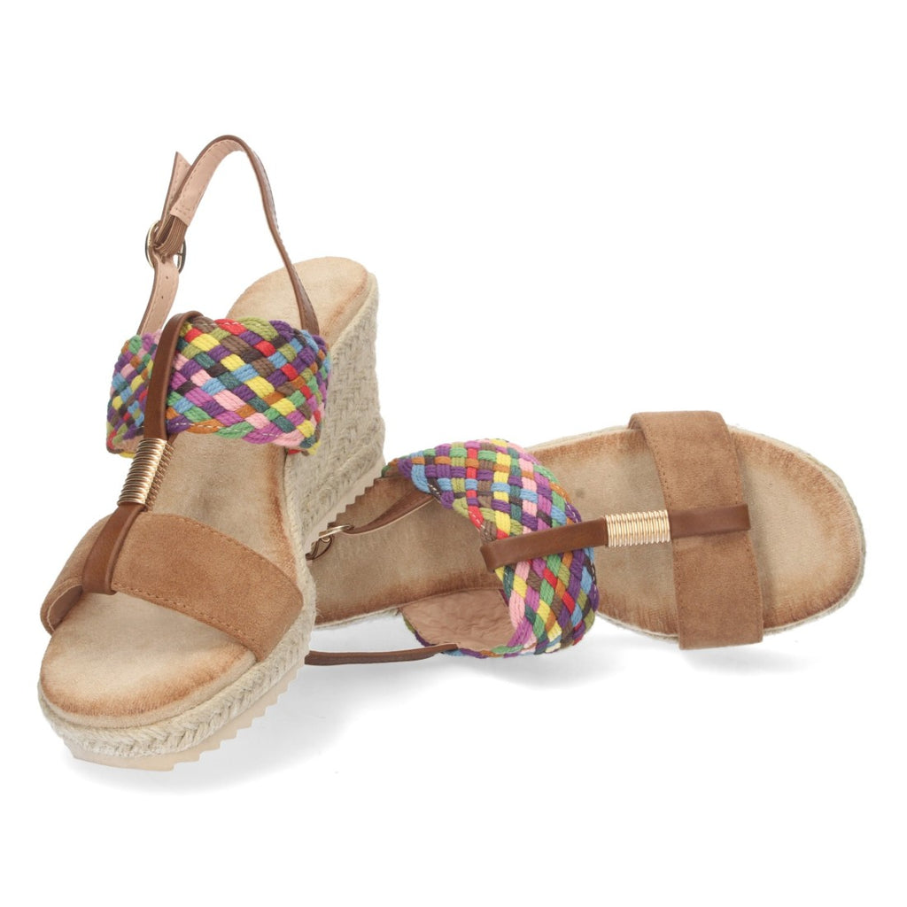 Bolsoloco Sandalia Cuña Camel