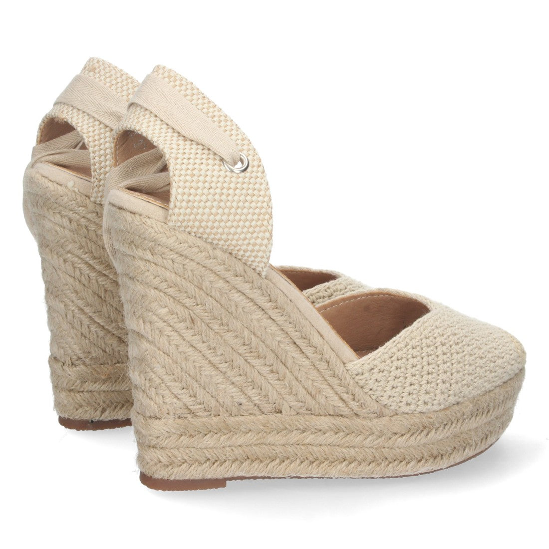Bolsoloco Sandalia Cuña Beige