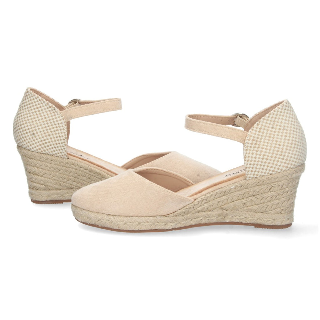 Bolsoloco Sandalia Cuña Beige