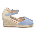 Bolsoloco Sandalia Cuña Azul