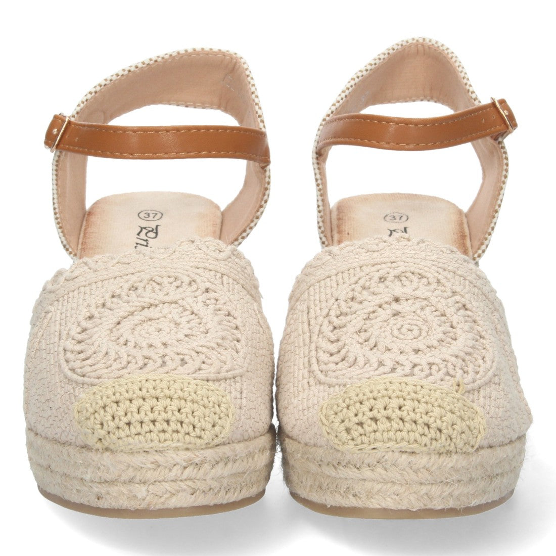 Bolsoloco Sandalia Cuña Beige