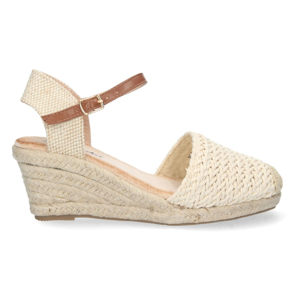 Bolsoloco Sandalia Cuña Beige