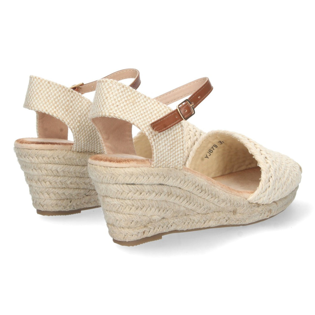 Bolsoloco Sandalia Cuña Beige