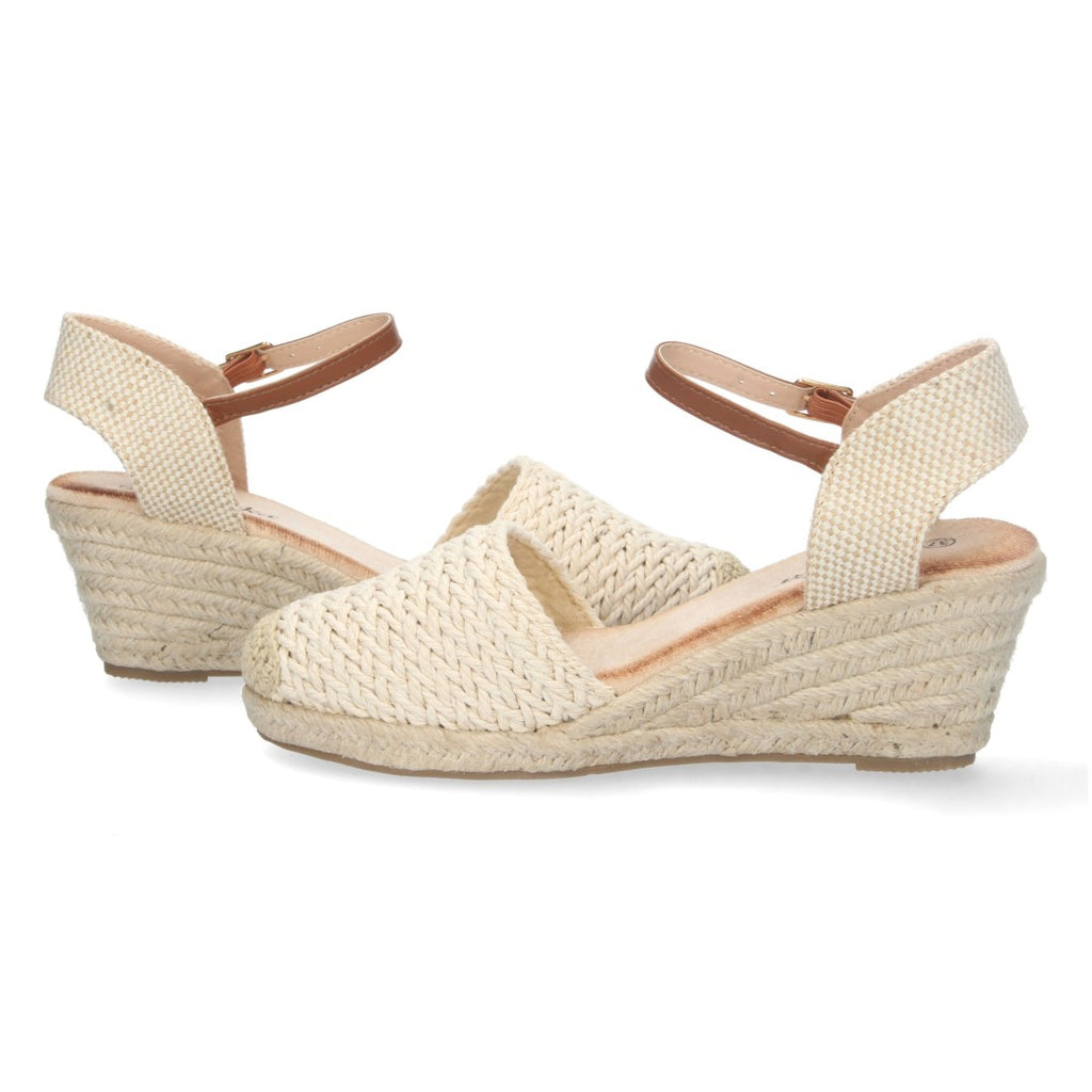 Bolsoloco Sandalia Cuña Beige