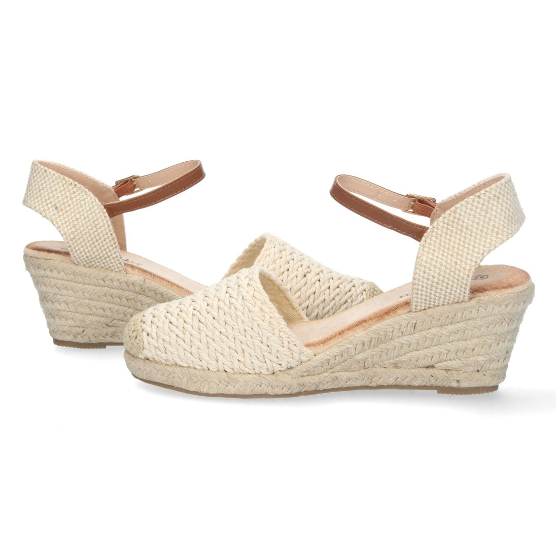 Bolsoloco Sandalia Cuña Beige