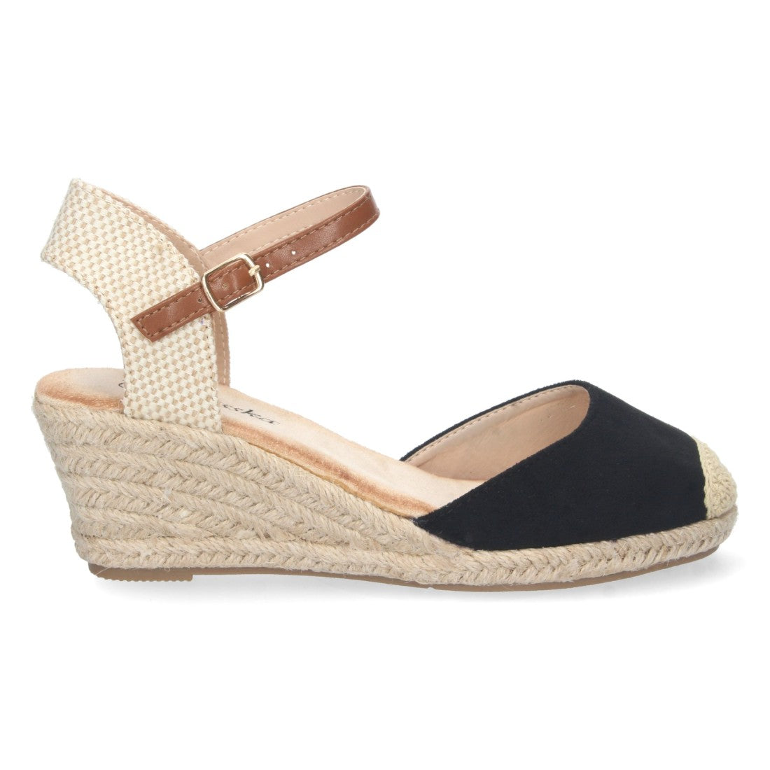 Bolsoloco Sandalia Cuña Negro