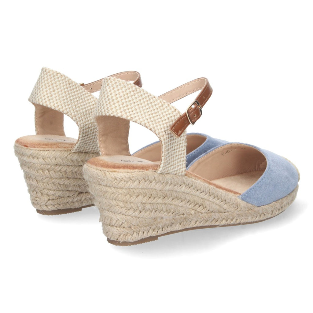 Bolsoloco Sandalia Cuña Azul