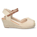 Bolsoloco Sandalia Cuña Beige