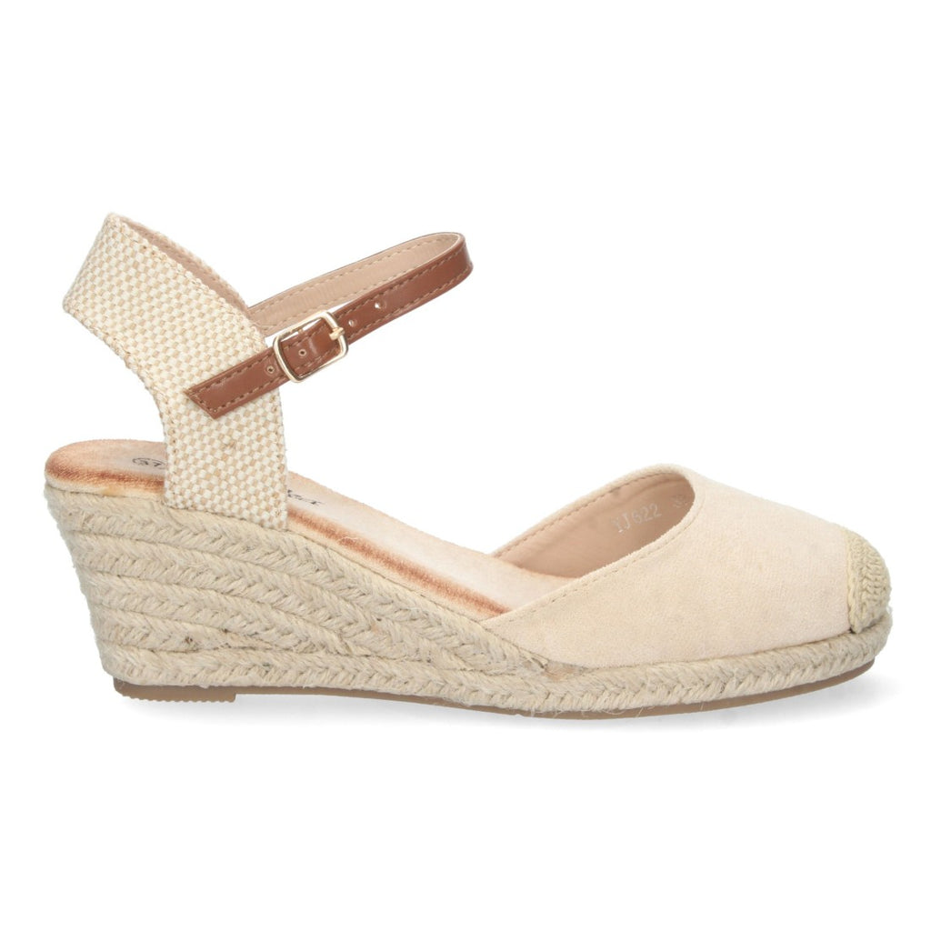 Bolsoloco Sandalia Cuña Beige